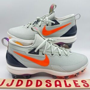 Nike Force Trout 9 Elite MCS Light Silver Baseball Cleats HF1116-001 Men Sz 9.5